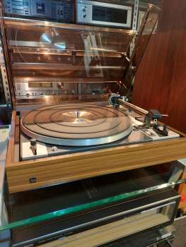 DUAL CS 601 belt drive großer Teller Holzzarge und Klapphaube mit Dual M20E